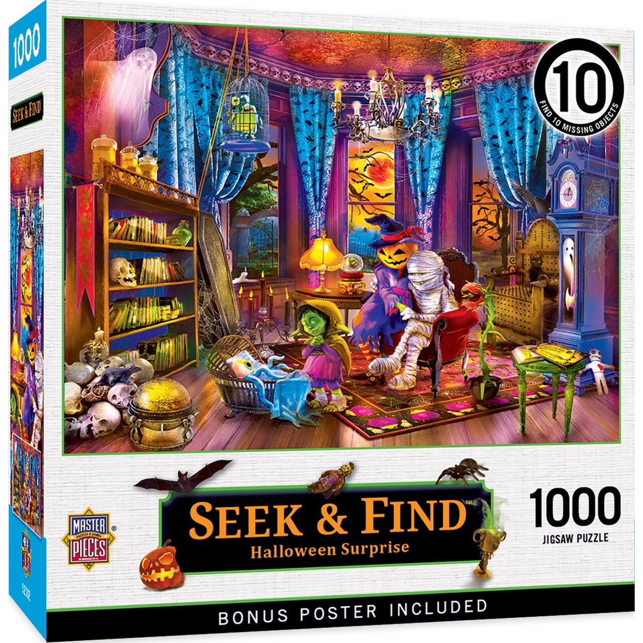 Masterpieces 1000 Piece Jigsaw Puzzle - Halloween Surprise - 19.25"x26.75"